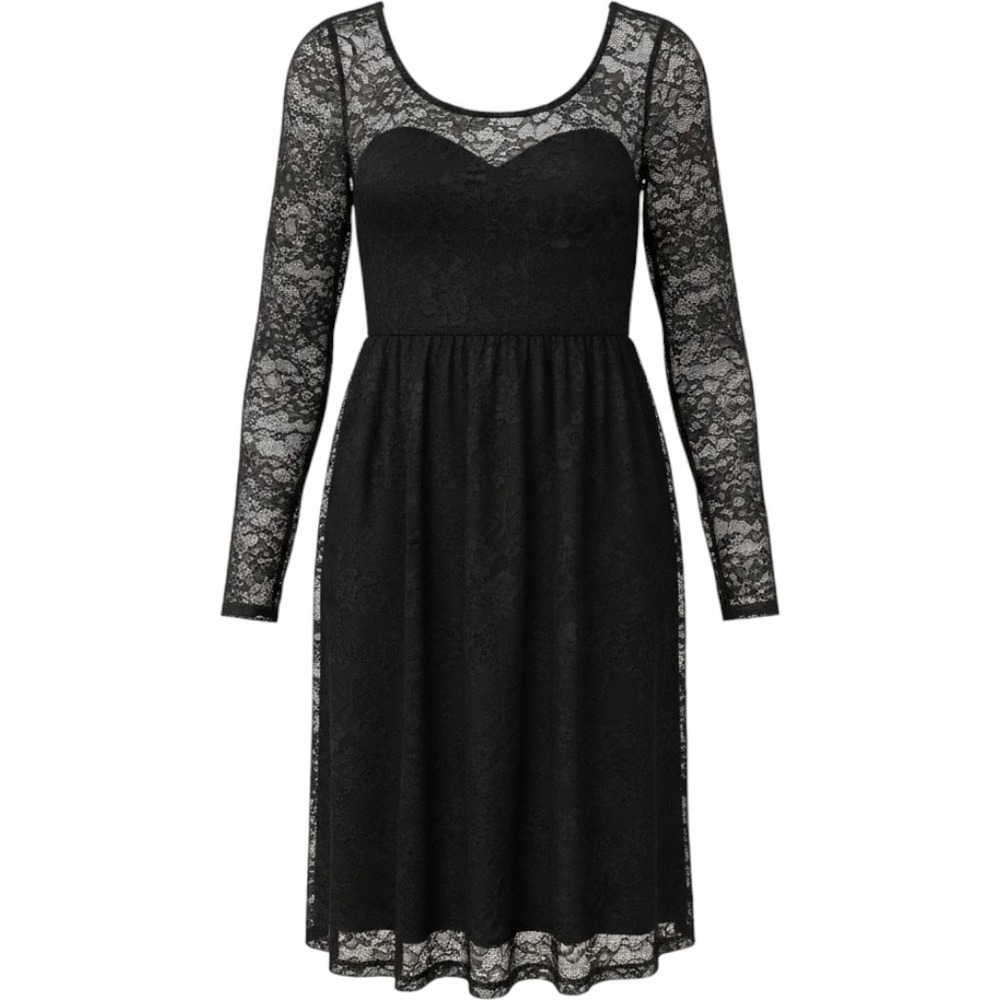 Torrid Black Floral Lace Long Sleeve Whimsigoth Dress Sz 1X Dark Romantic Witchy